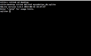 Sqlite-Db-Screen