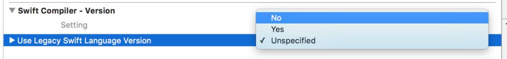 Use legacy swift issue