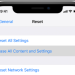 factory reset