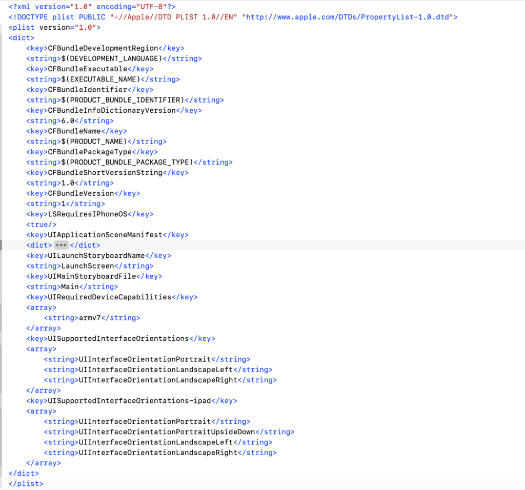 root-plist-xml