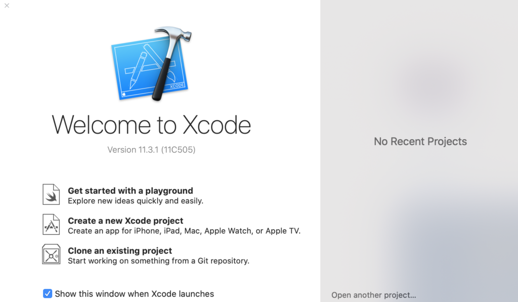 start screen