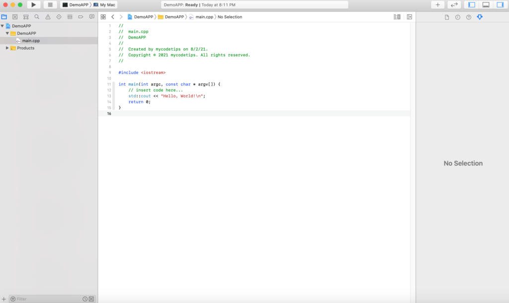 code outline
